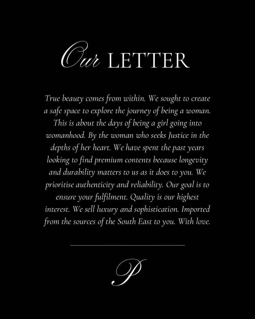 Our Letter