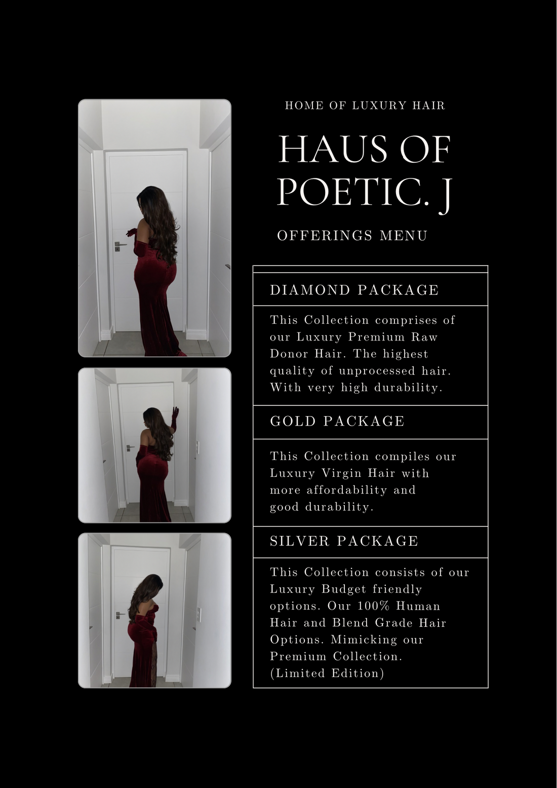 Offerings Menu: