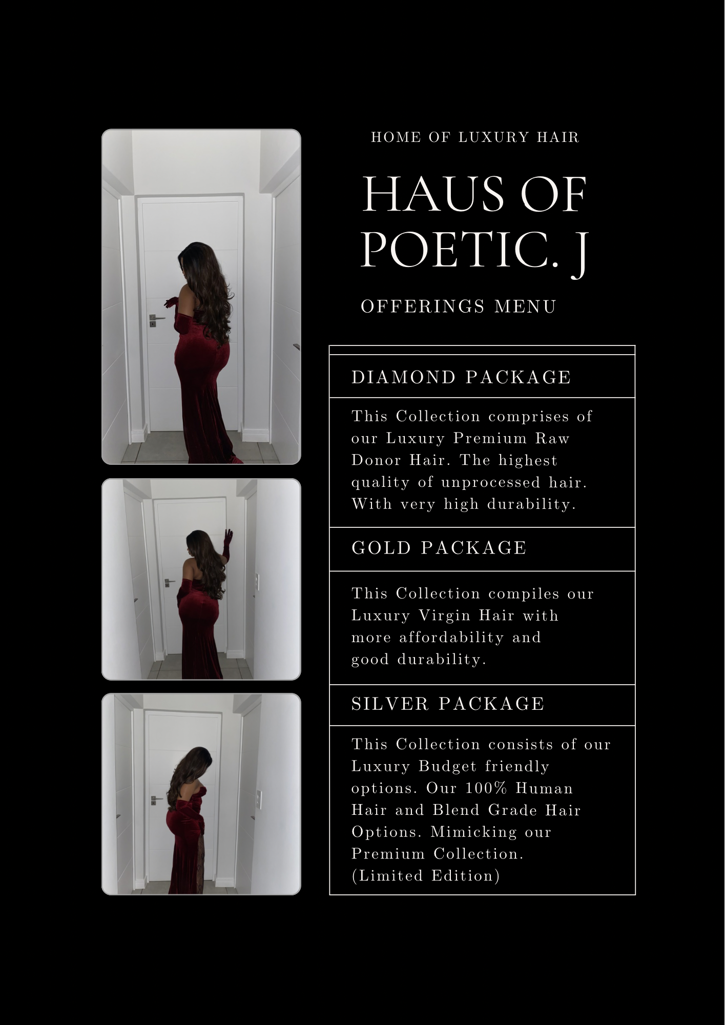 Offerings Menu: